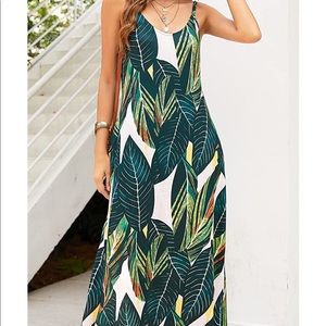 Tropical Summer Boho Maxi Dress